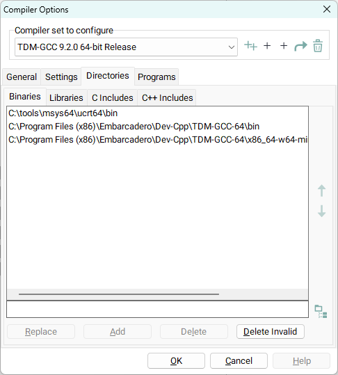 在 Dev-C++ 設置 C/C++ 編譯器